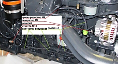 Кабель стартер-генератор ДВС CURSOR13(11) F3 E6.1 16мм2 L=1180